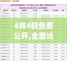 4肖4码免费公开,全面说明解析_Prime43.991-7