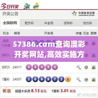 57386.cσm查询澳彩开奖网站,高效实施方法分析_轻量版83.664-8