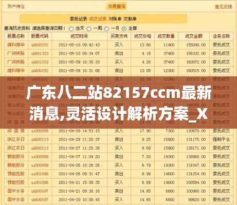 广东八二站82157ccm最新消息,灵活设计解析方案_XP119.220-5