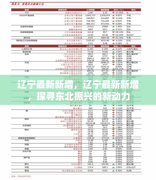 辽宁最新动态，探寻东北振兴新动力，区域发展新篇章开启