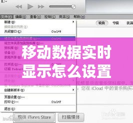 移动数据实时显示设置详解，步骤、方法与应用全解析