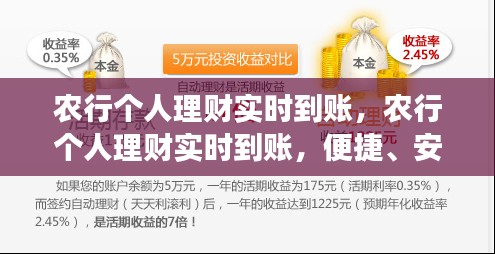 农行个人理财实时到账，高效便捷、安全可靠的全新理财体验