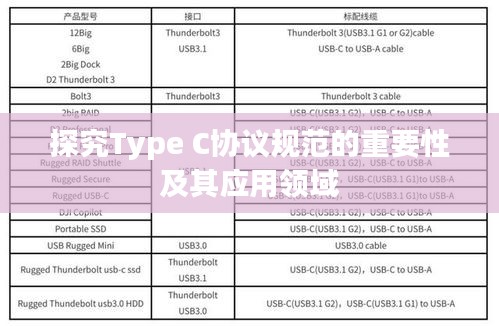 探究Type C协议规范的重要性及其应用领域