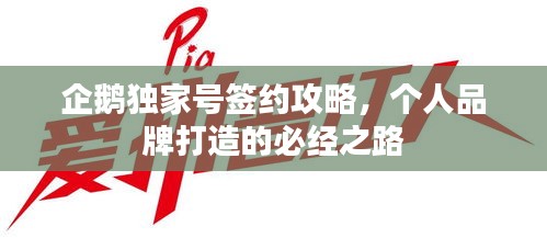 企鹅独家号签约攻略，个人品牌打造的必经之路