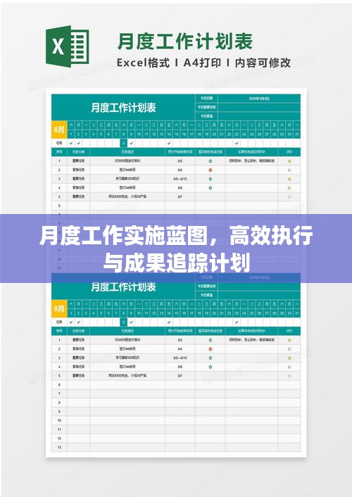 月度工作实施蓝图，高效执行与成果追踪计划