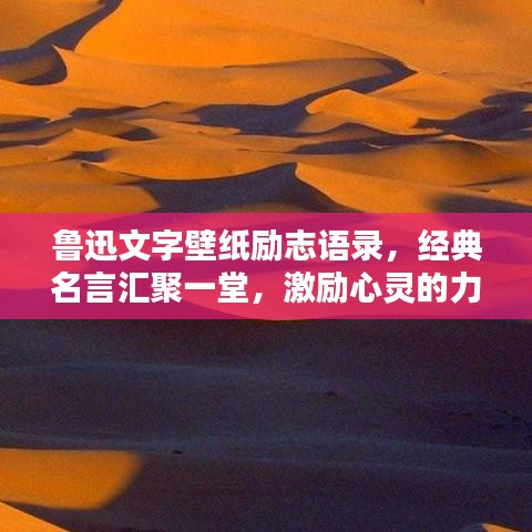 鲁迅文字壁纸励志语录，经典名言汇聚一堂，激励心灵的力量不容小觑