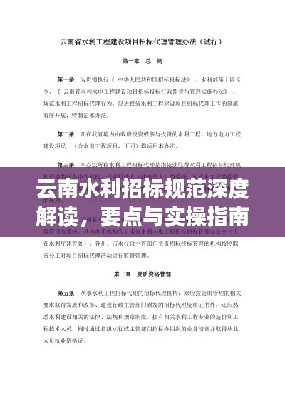 云南水利招标规范深度解读，要点与实操指南