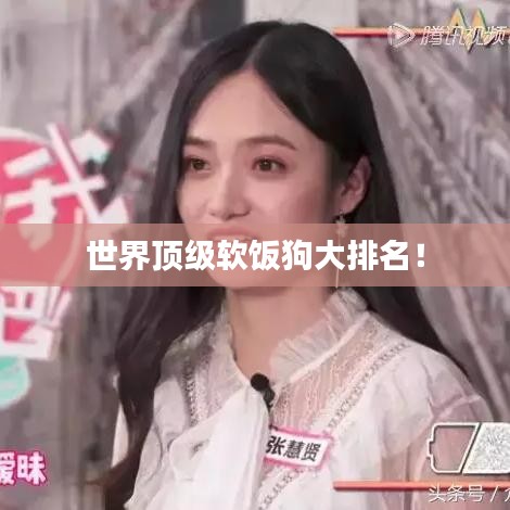 世界顶级软饭狗大排名！