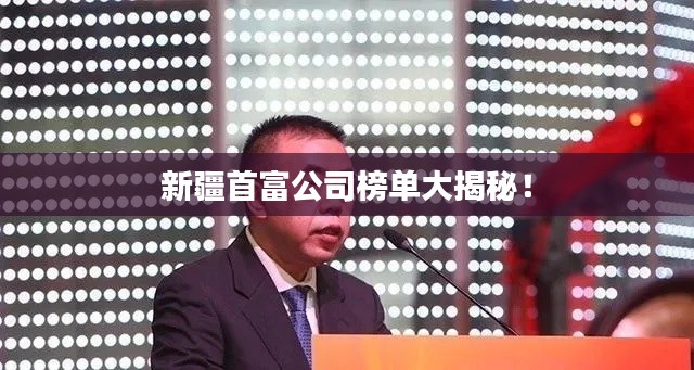 新疆首富公司榜单大揭秘！