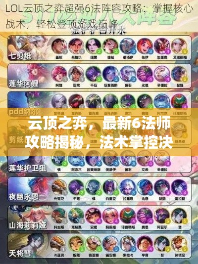 云顶之弈，最新6法师攻略揭秘，法术掌控决胜云端之巅！
