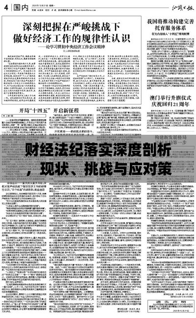财经法纪落实深度剖析，现状、挑战与应对策略