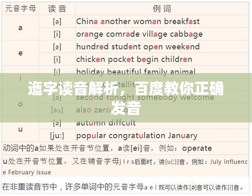 迤字读音解析，百度教你正确发音