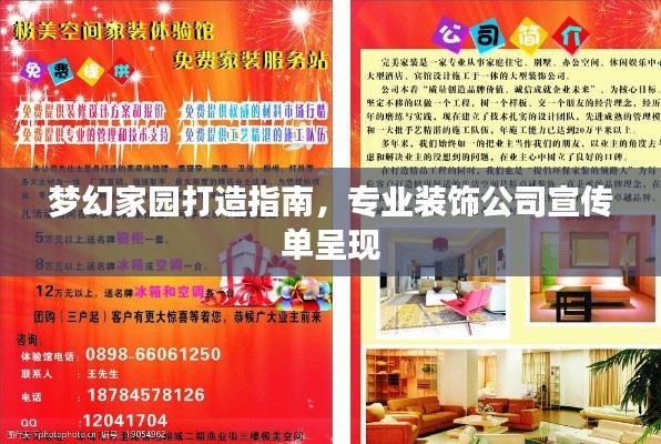 梦幻家园打造指南，专业装饰公司宣传单呈现