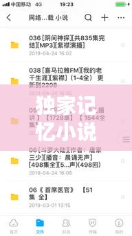 独家记忆小说，揭秘珍藏情感世界，百度收录热门标题！