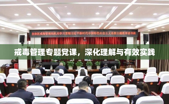 戒毒管理专题党课，深化理解与有效实践