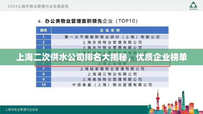 上海二次供水公司排名大揭秘，优质企业榜单