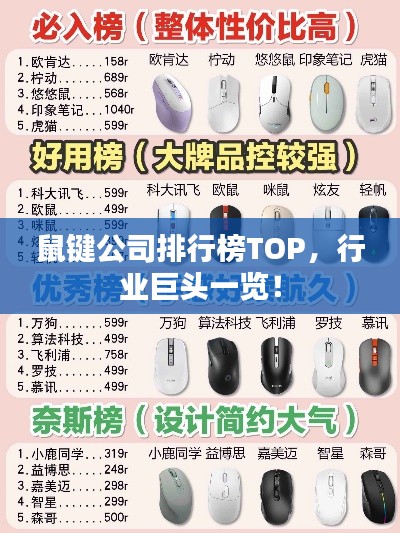 鼠键公司排行榜TOP，行业巨头一览！