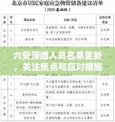 六安滞缅人员名单更新，关注焦点与应对措施