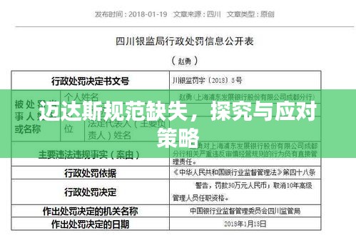 迈达斯规范缺失，探究与应对策略