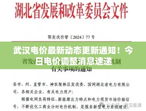 武汉电价最新动态更新通知！今日电价调整消息速递