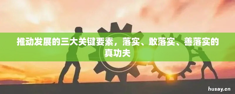 推动发展的三大关键要素，落实、敢落实、善落实的真功夫